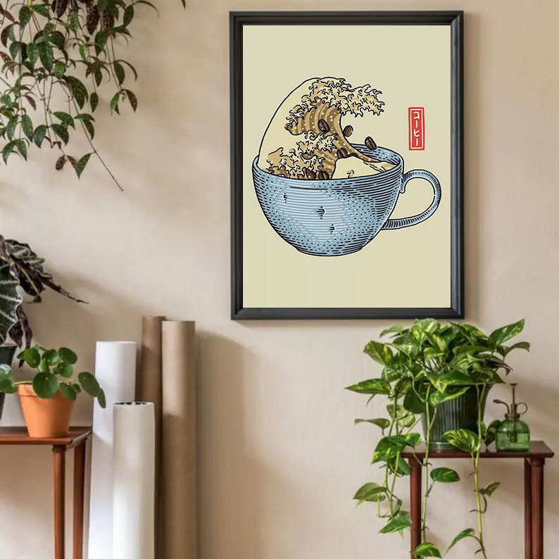 Retro Japanese Style Coffee Th - Japanese Lifestyle Shop review and price